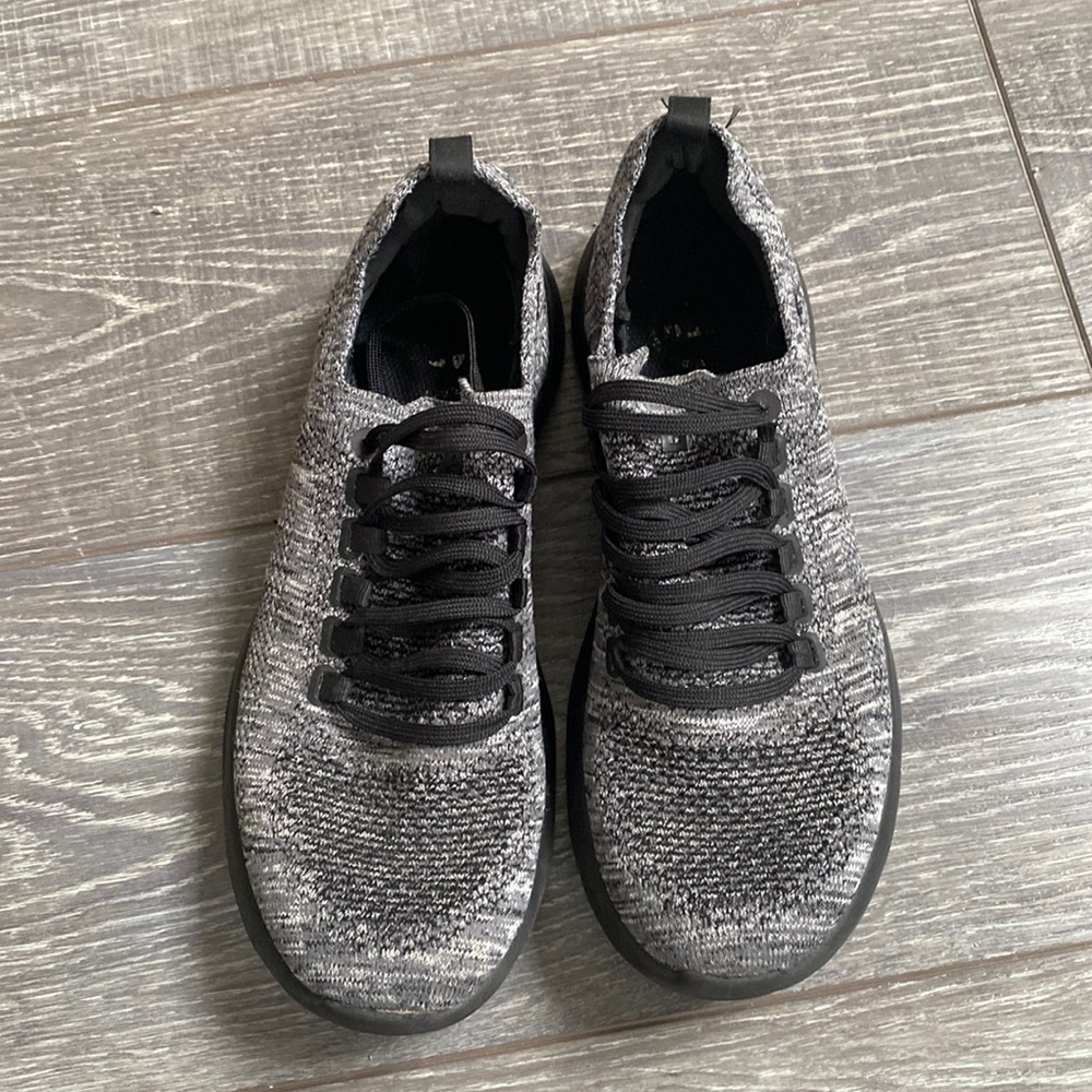 APL Women's Knit Sneakers in Black and Gray
